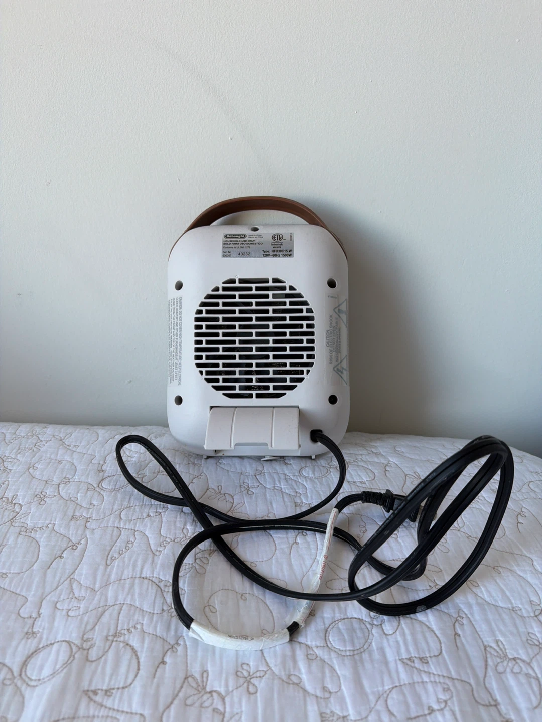 De'Longhi Ceramic Heater HFX25S20.W 1500W - photo 3