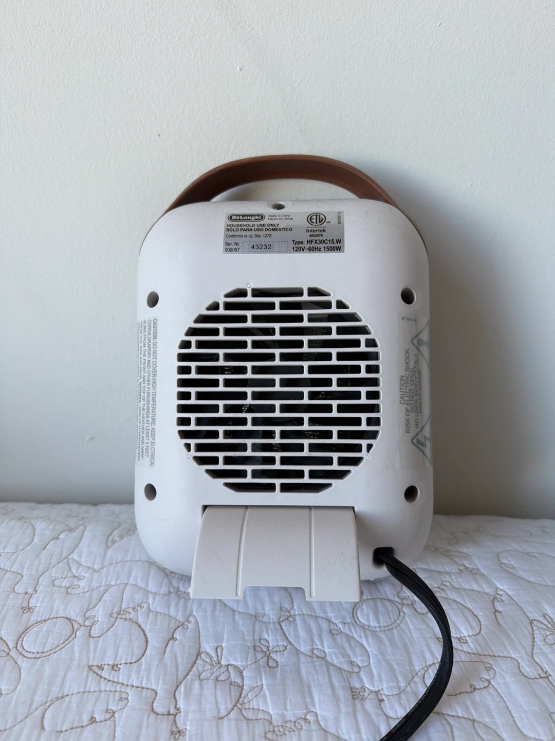 De'Longhi Ceramic Heater HFX25S20.W 1500W - photo 2