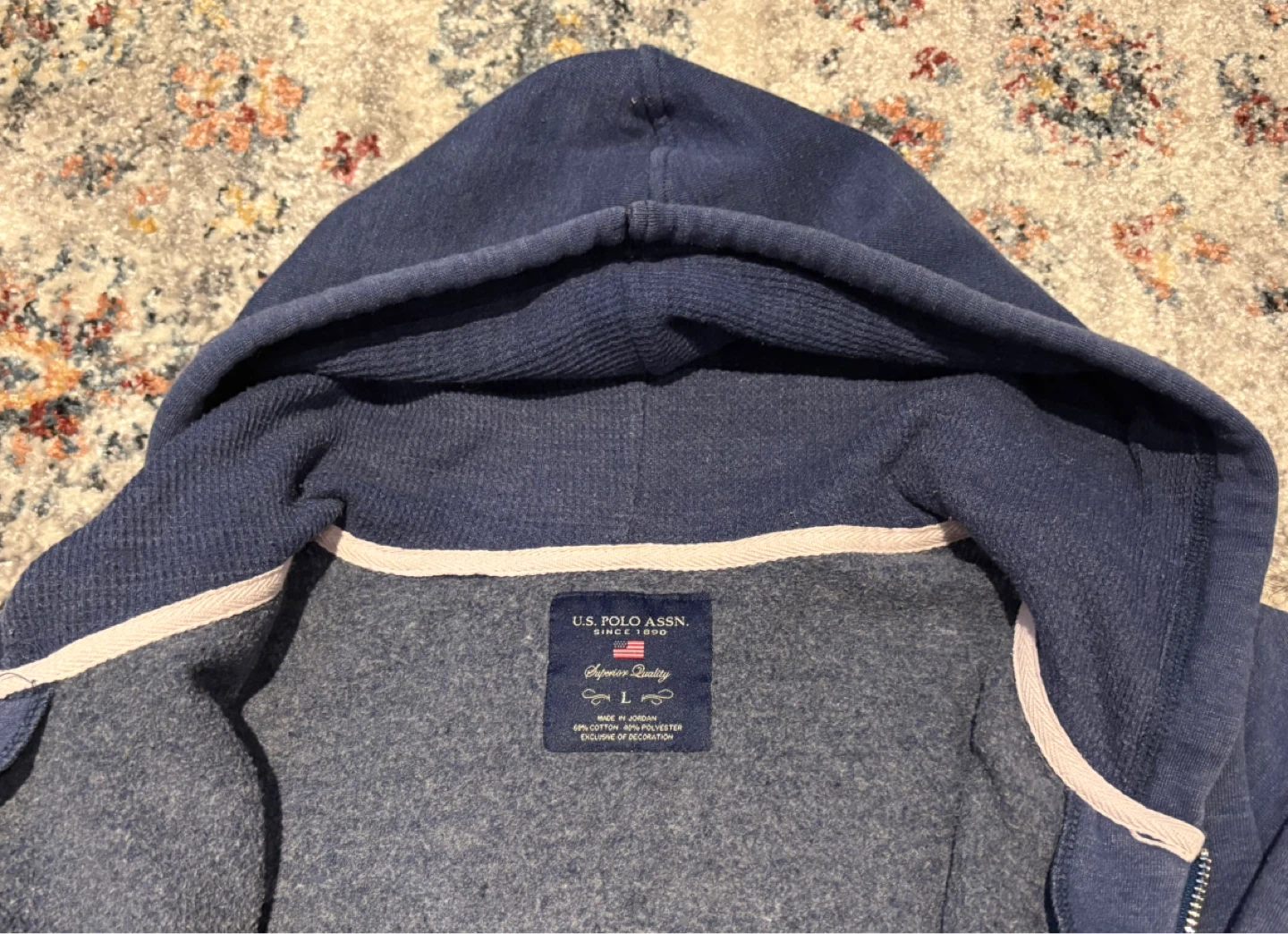 Kids Ralph Lauren POLO navy zip-up hoodie - photo 3