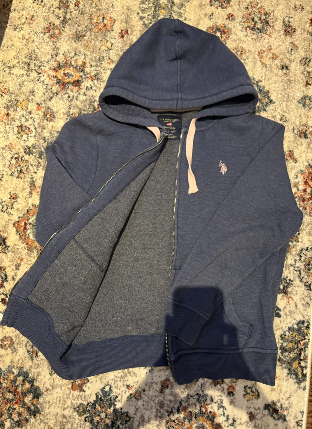 Kids Ralph Lauren POLO navy zip-up hoodie - photo 2