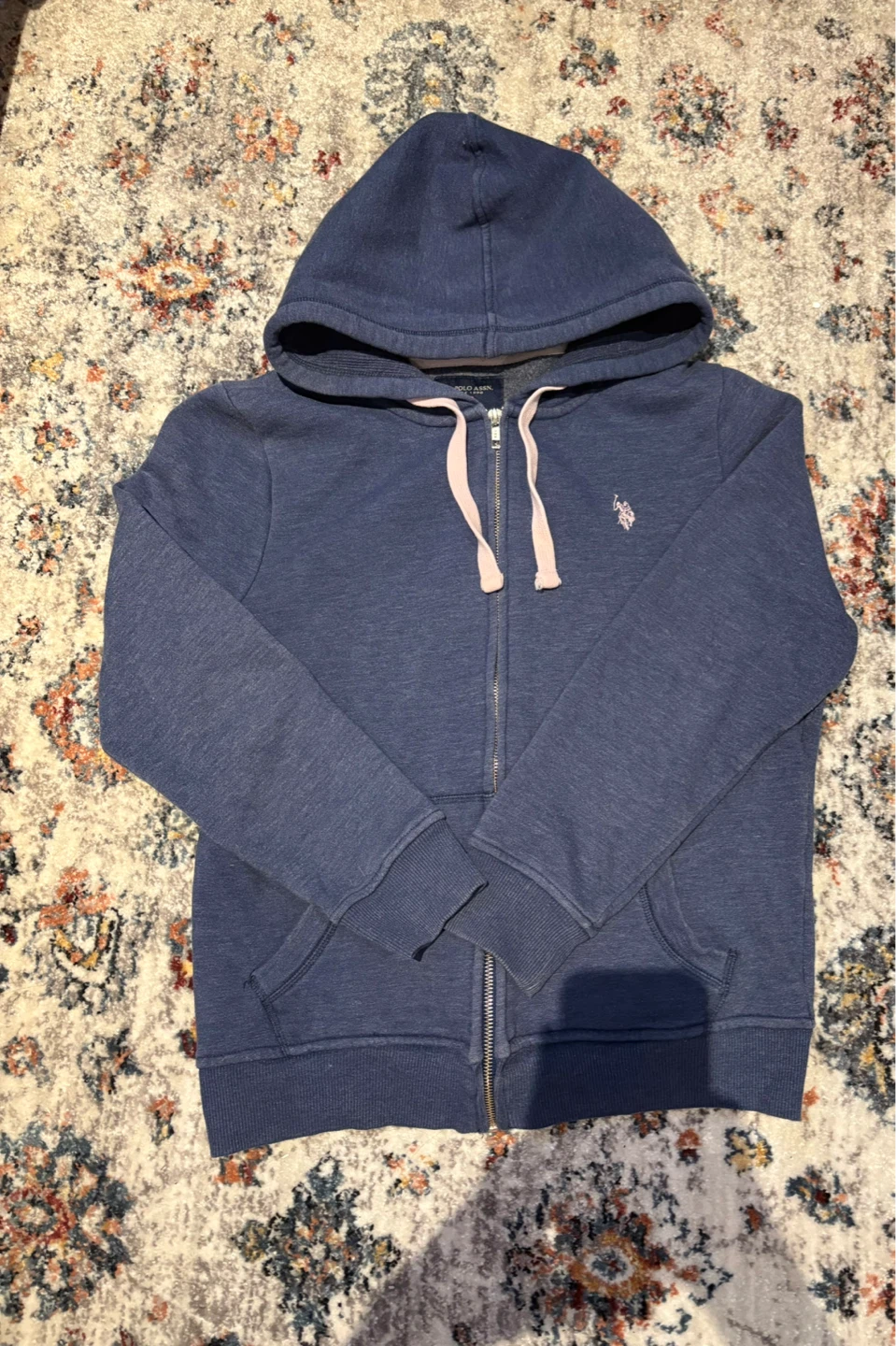 Kids Ralph Lauren POLO navy zip-up hoodie