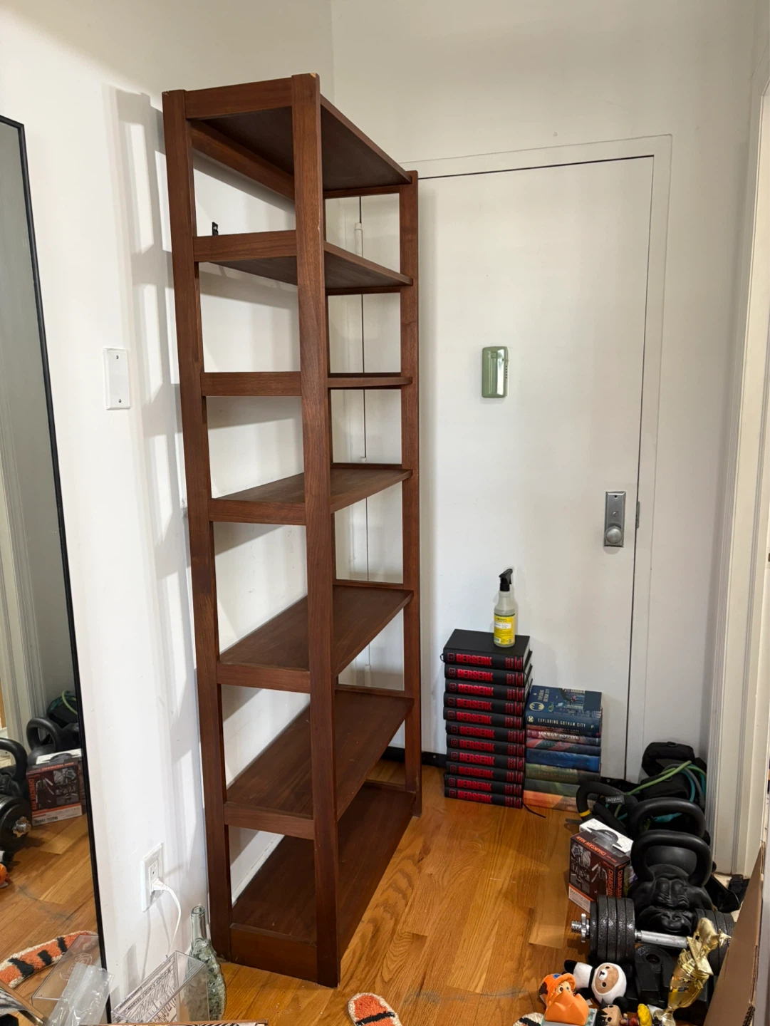 Tall Wooden Bookcase - photo 2