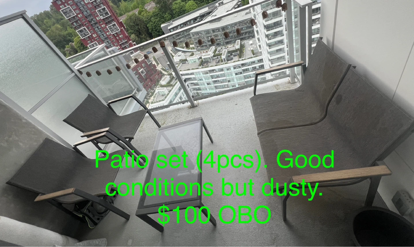Patio Set (4pcs)