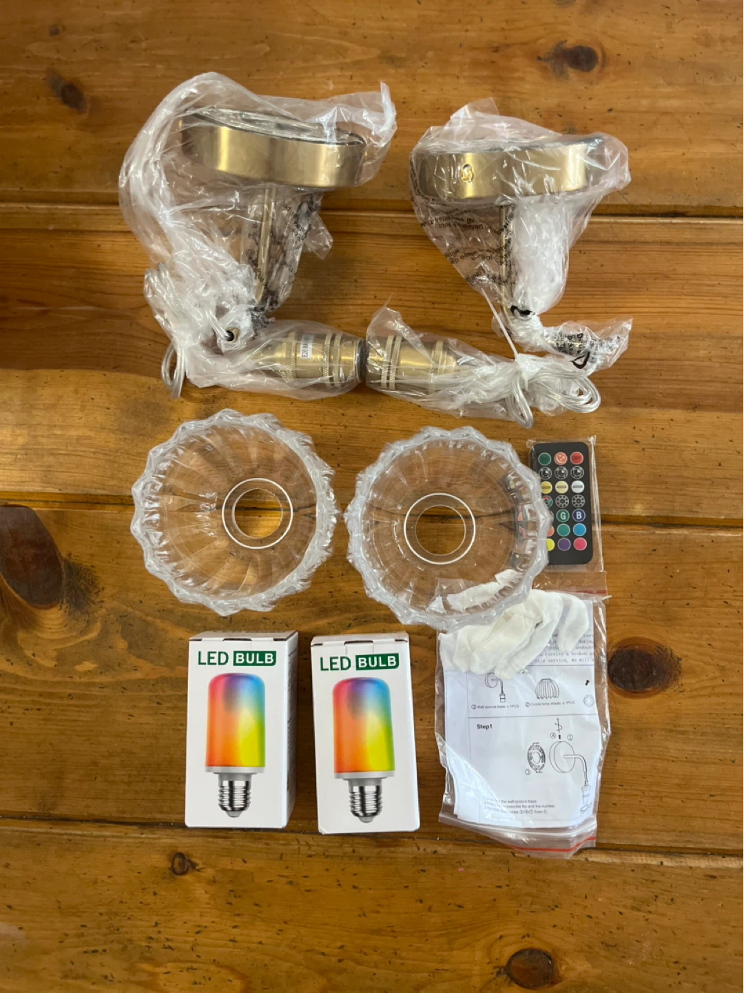 Wall Sconces Set of 2, Battery Operated (New) - photo 2
