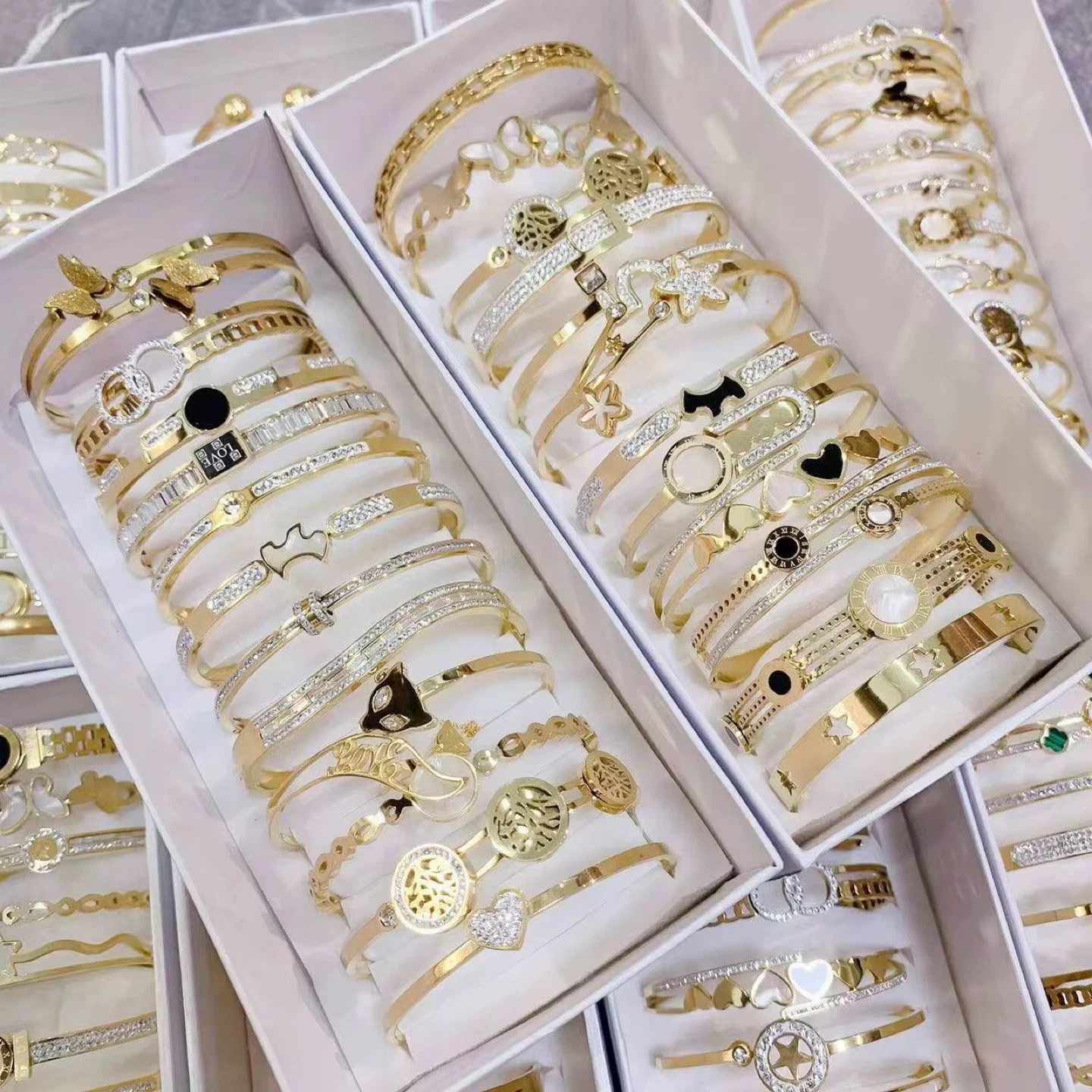 Assorted Bracelets - Gold & Silver plated - photo 4