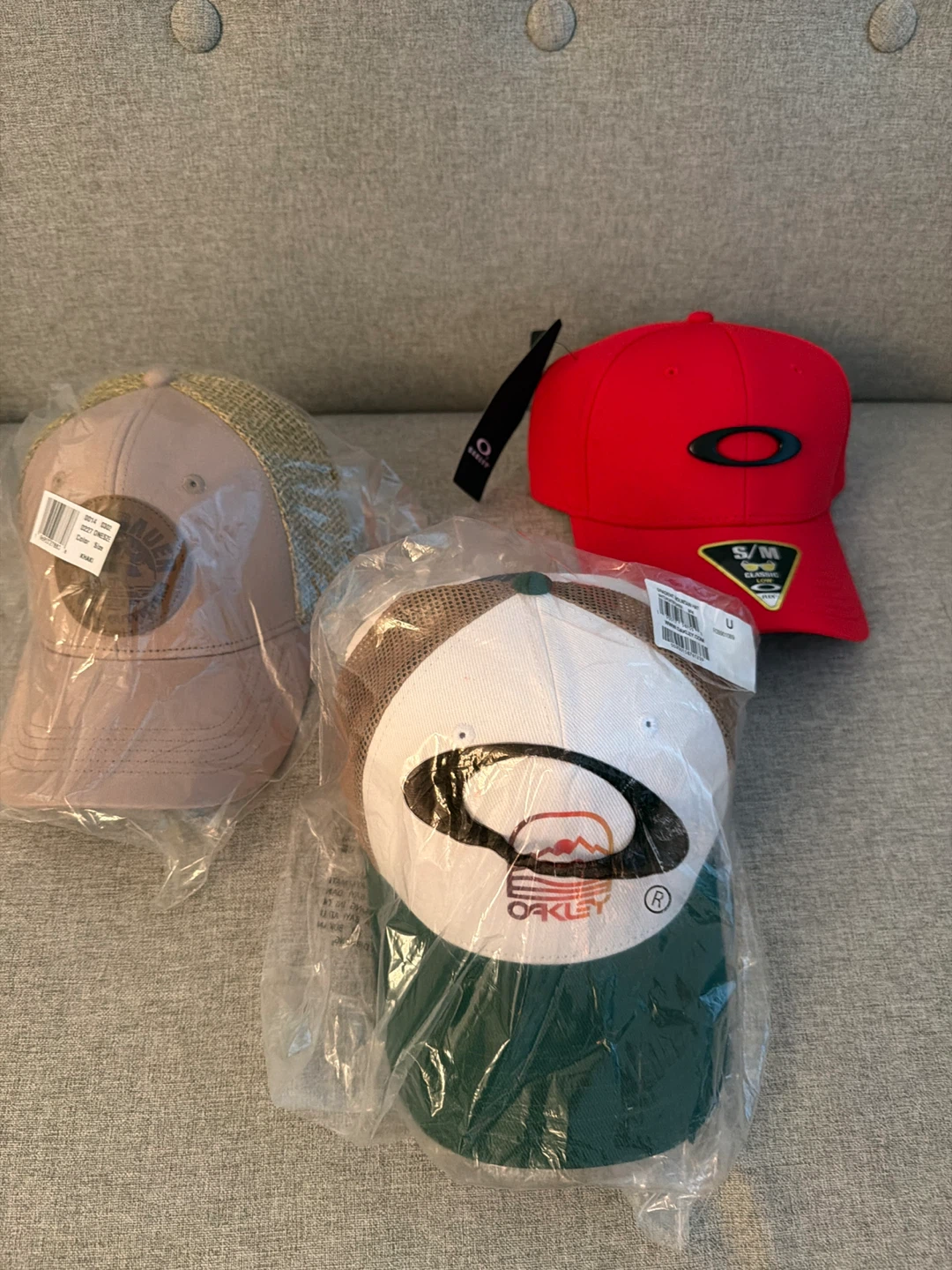 Oakley and Eddie Bauer Hats - 3 Pack