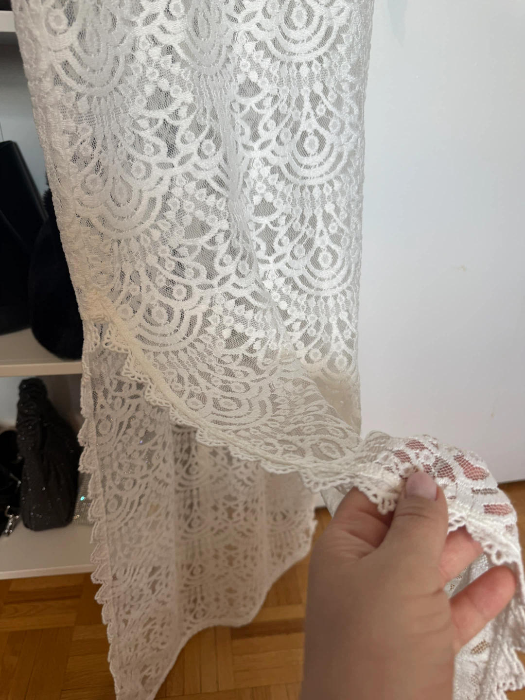 H&M Divided White Lace Maxi Dress Size 4 - photo 3
