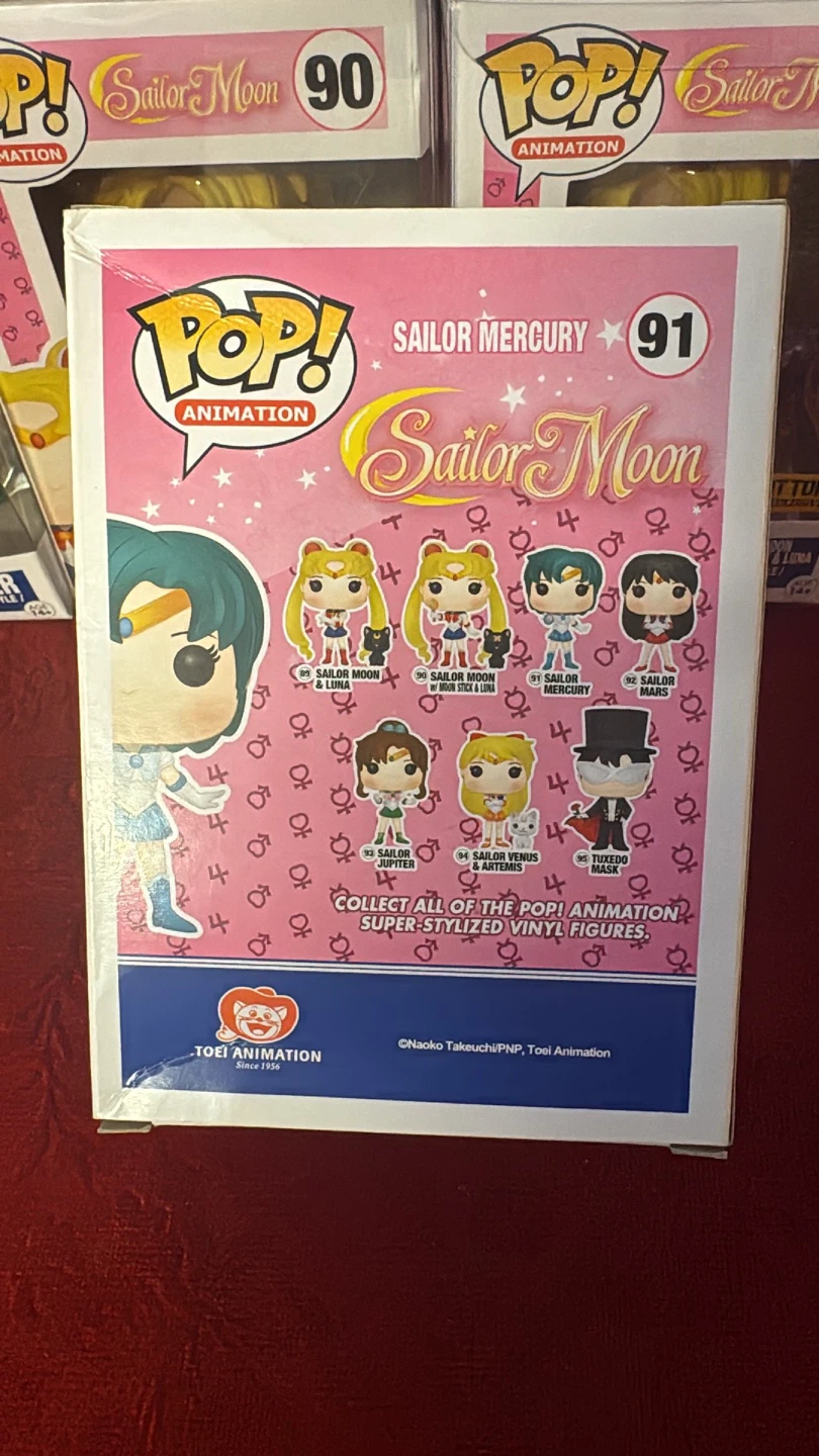 Funko Pop! Animation Sailor Moon Sailor Mercury #91 Vinyl Figure - photo 4