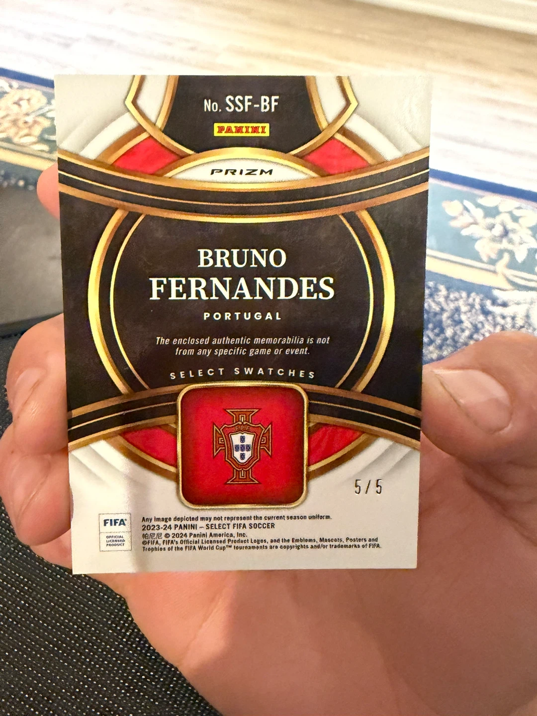 2023-24 Panini Prizm Select Bruno Fernandes Soccer Card - photo 2