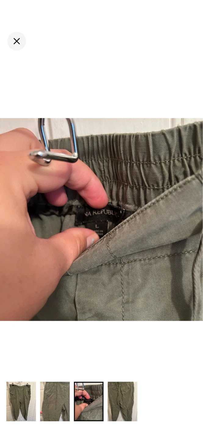 Banana Republic Olive Green Jogger Pants Size L - photo 3