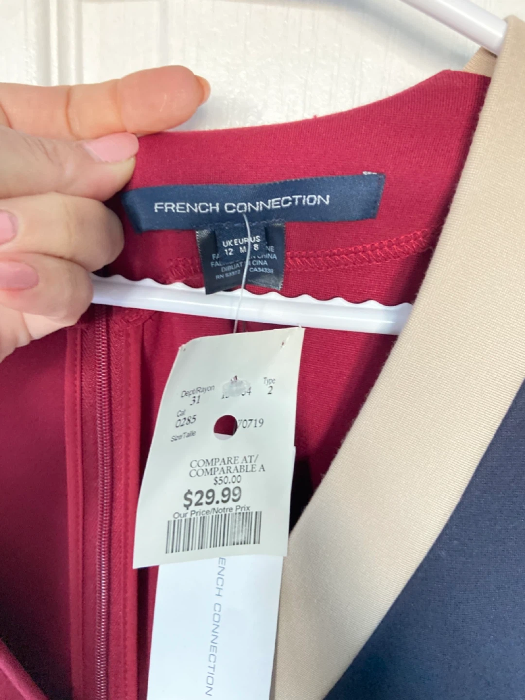 French Connection Colour Block Wrap Dress - photo 2