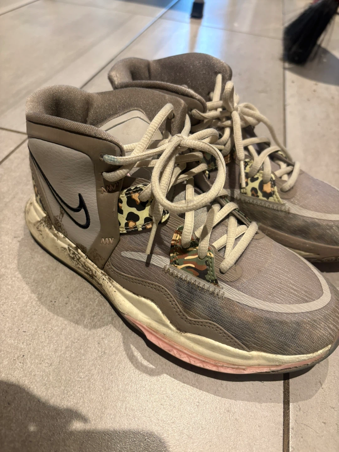 Nike Kyrie 7 "Tiger Camo" Basketball Shoes - photo 3