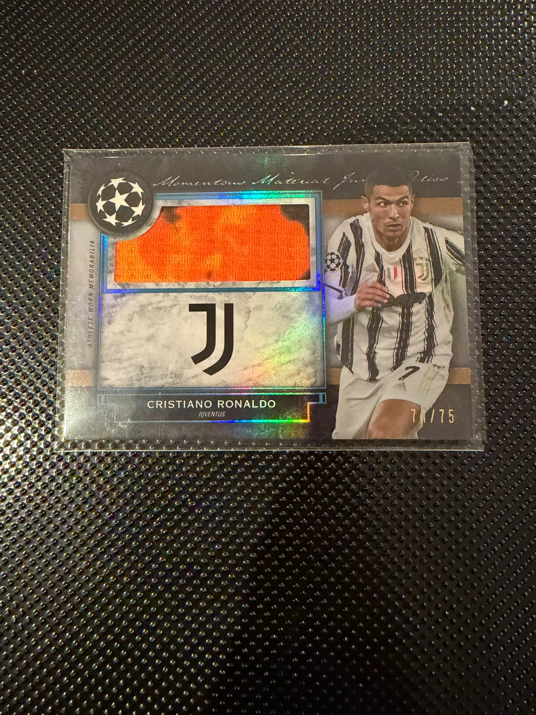 Cristiano Ronaldo Juventus Jumbo Patch Relic Card /75