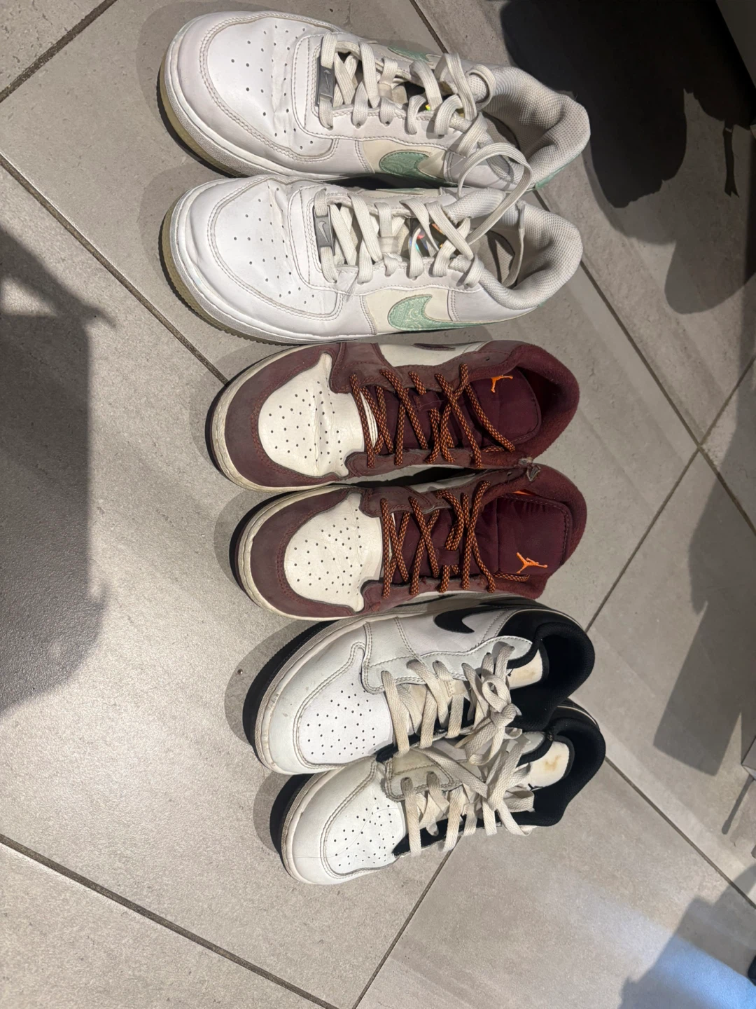 Bundle of 3 Pairs Nike & Jordan Sneakers