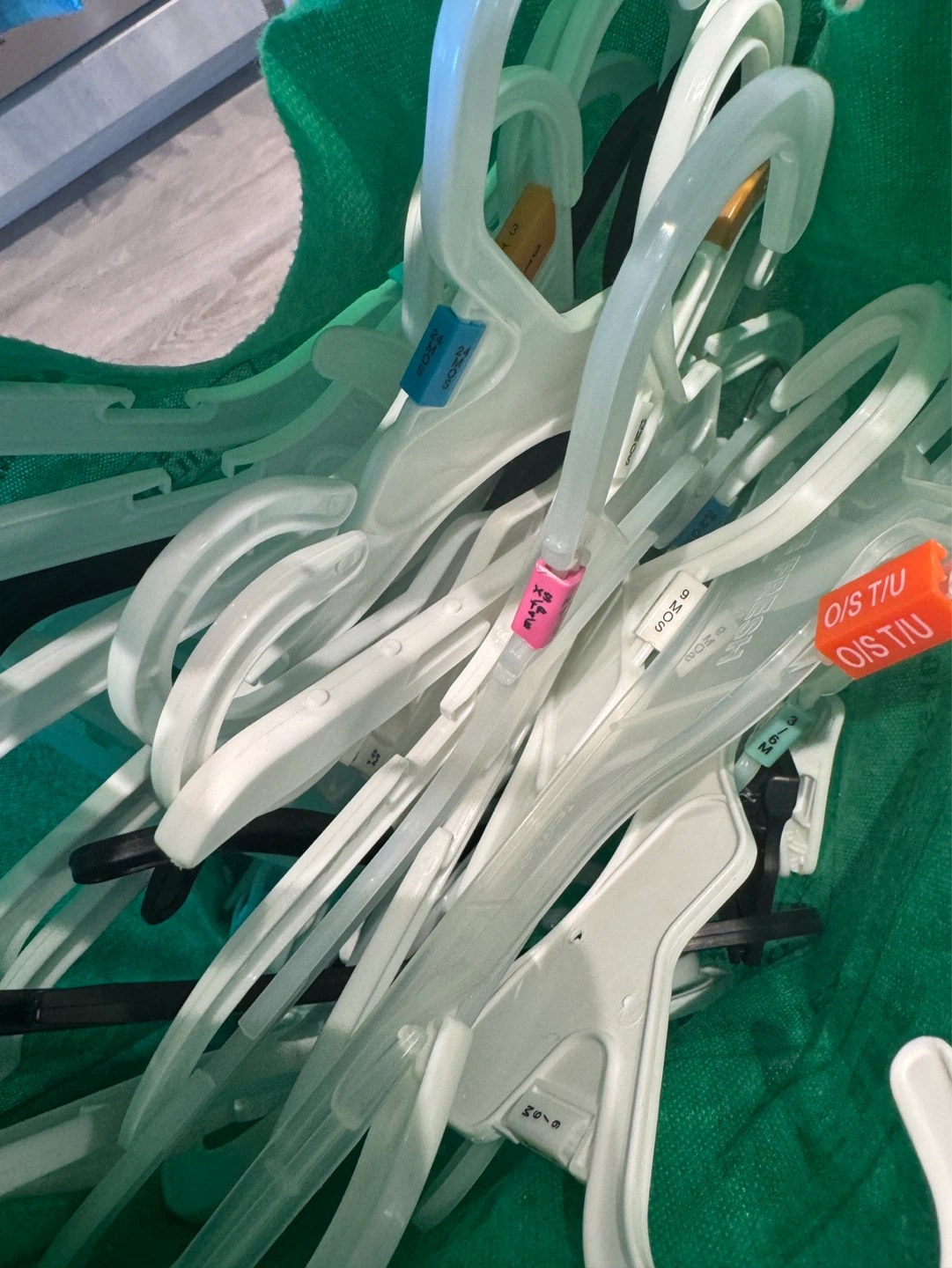 Bundle of clothes hangers