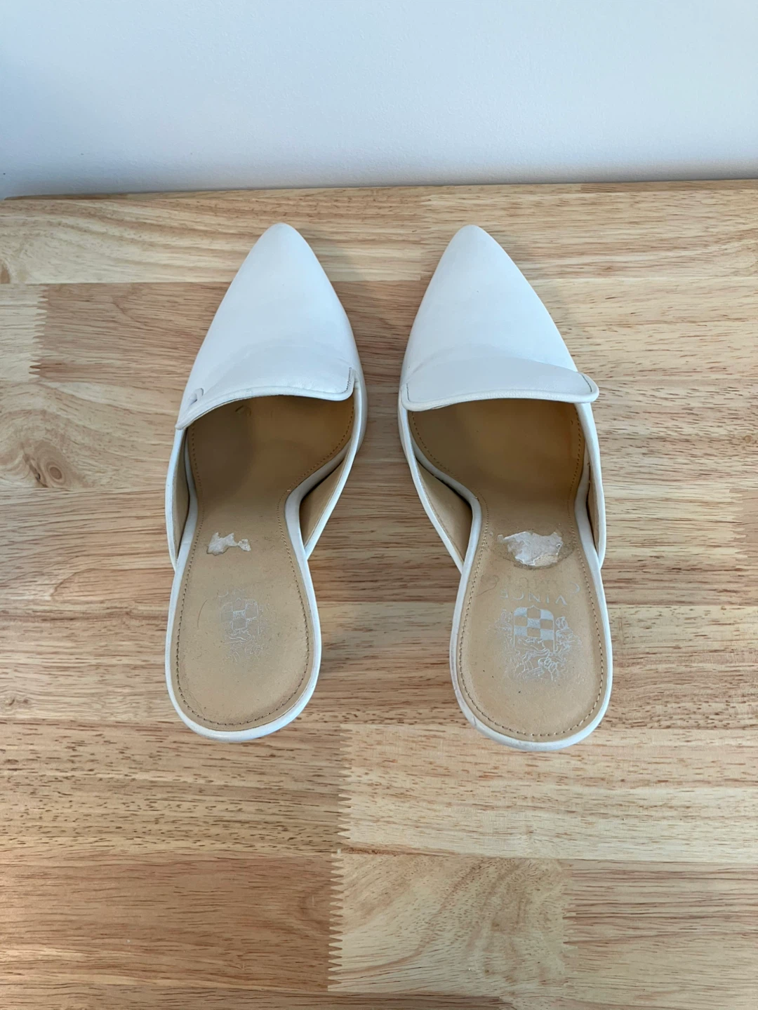 Vince Camuto White Pointed Toe Mule Heels - photo 4