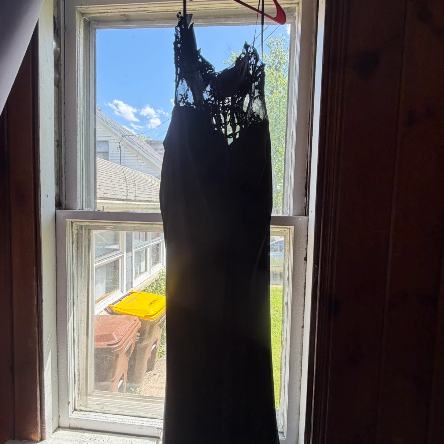 Black Lace Corset Formal Dress - photo 4