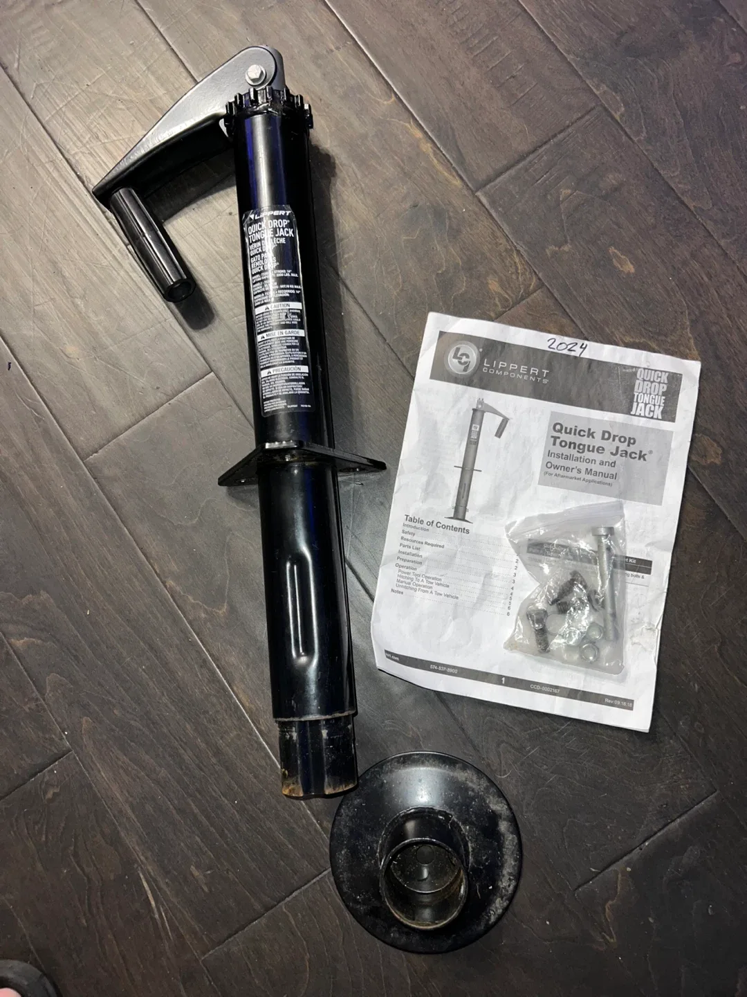 Trailer Lippert Quick Drop Tongue Jack