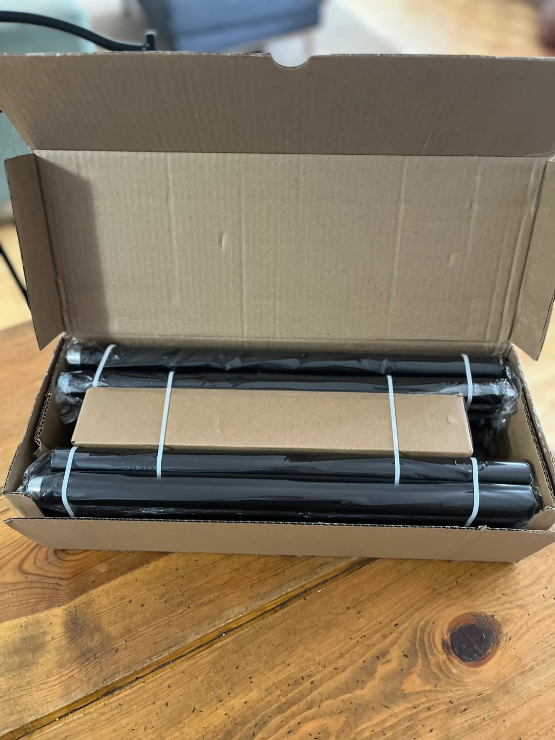 Heavy Duty Black Curtain Rods 72–144” – New - photo 2