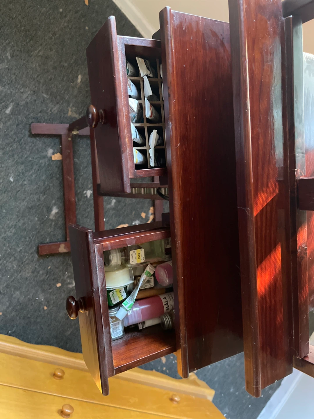 Wooden Art Easel with Storage Drawers - photo 3