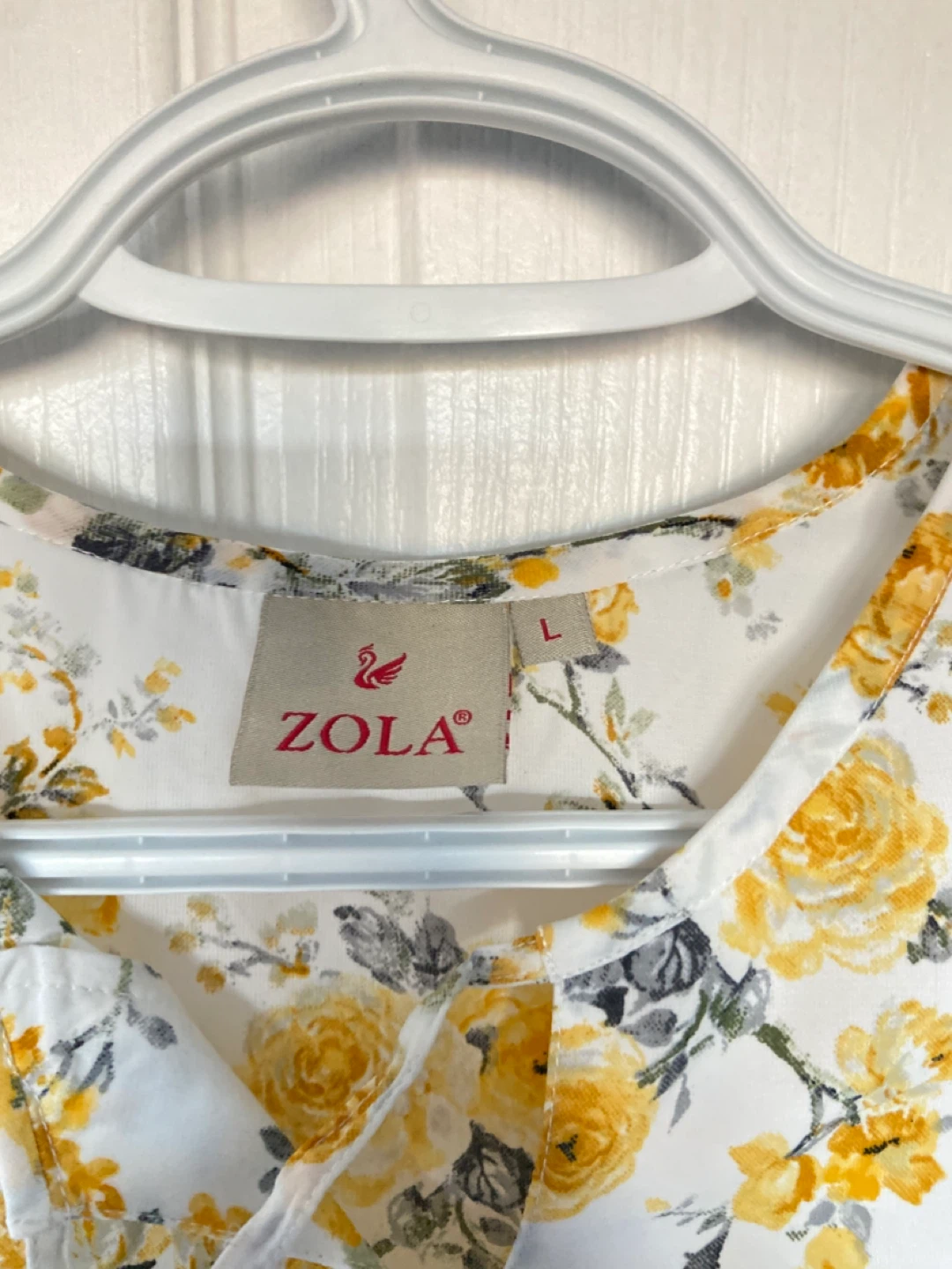 Zola Women's Floral Lace Up Blouse - Size L - photo 2