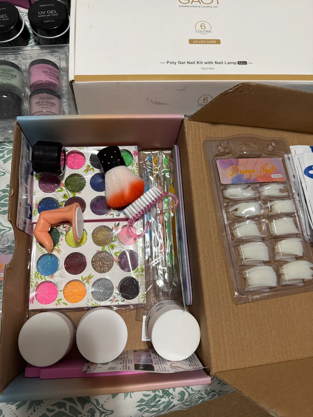 GAOY Poly Gel Nail Kit with Nail Lamp & Accessories - photo 4