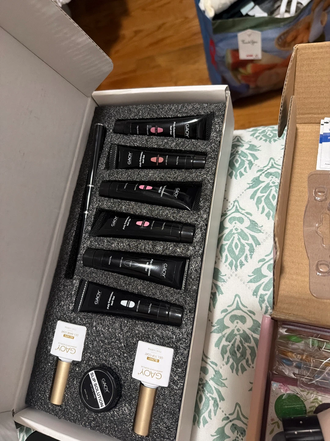 GAOY Poly Gel Nail Kit with Nail Lamp & Accessories - photo 5