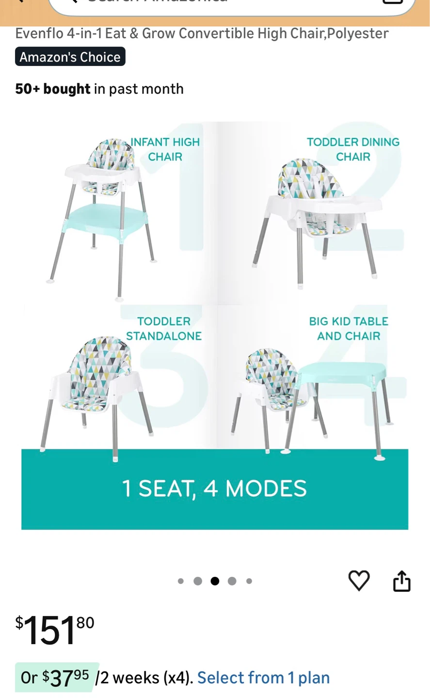 Evenflo 4-in-1 Eat & Grow Convertible High Chair - photo 4
