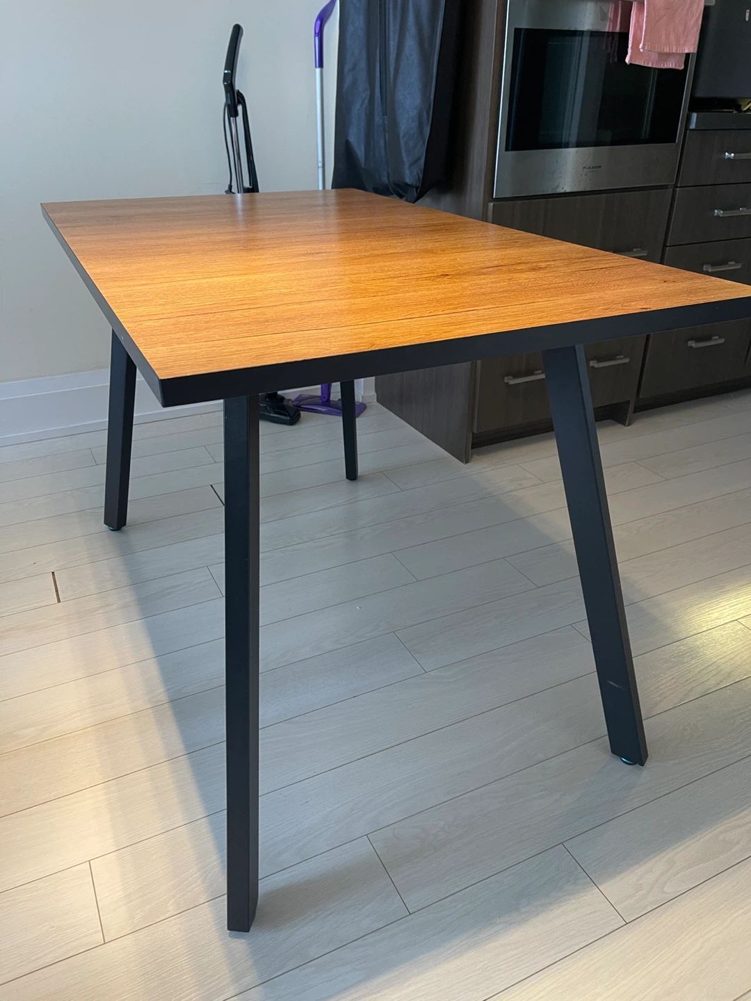 Wooden Dining Table with Black Legs - photo 4