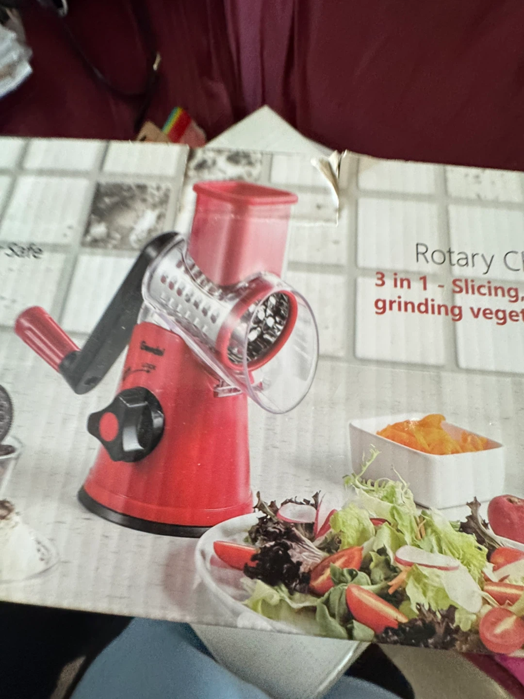 Geedel 3-in-1 Rotary Cheese Grater - photo 2