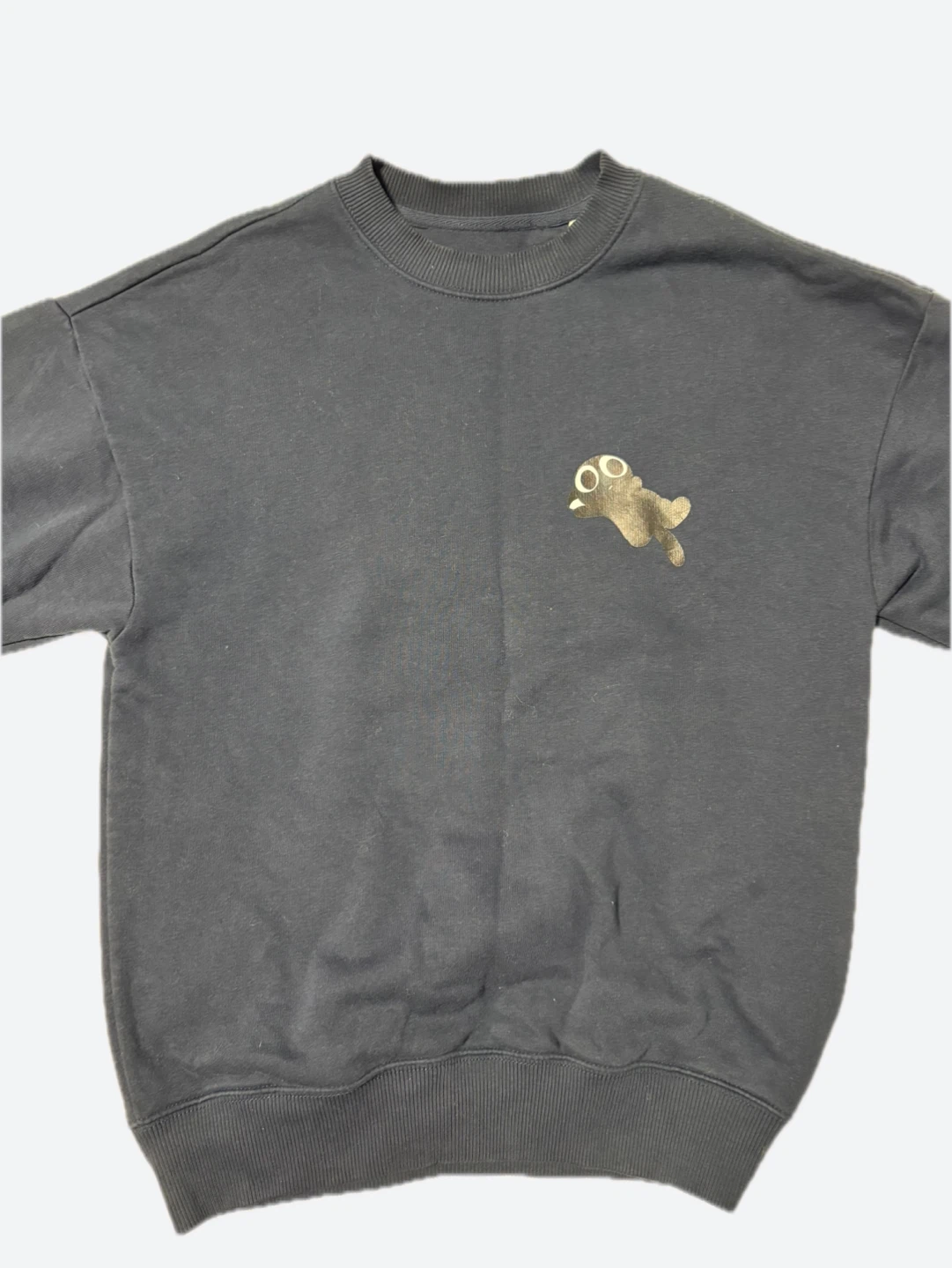 💙🖤Crewneck Sweatshirt with Cat Graphics - photo 4