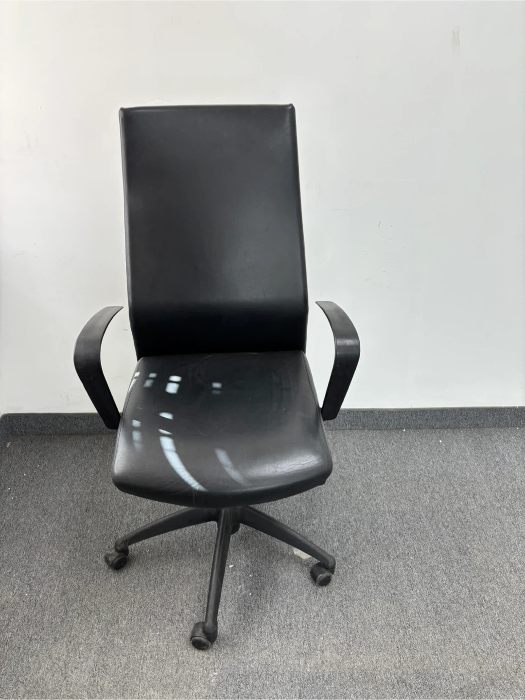 Black Office Chair with Wheels