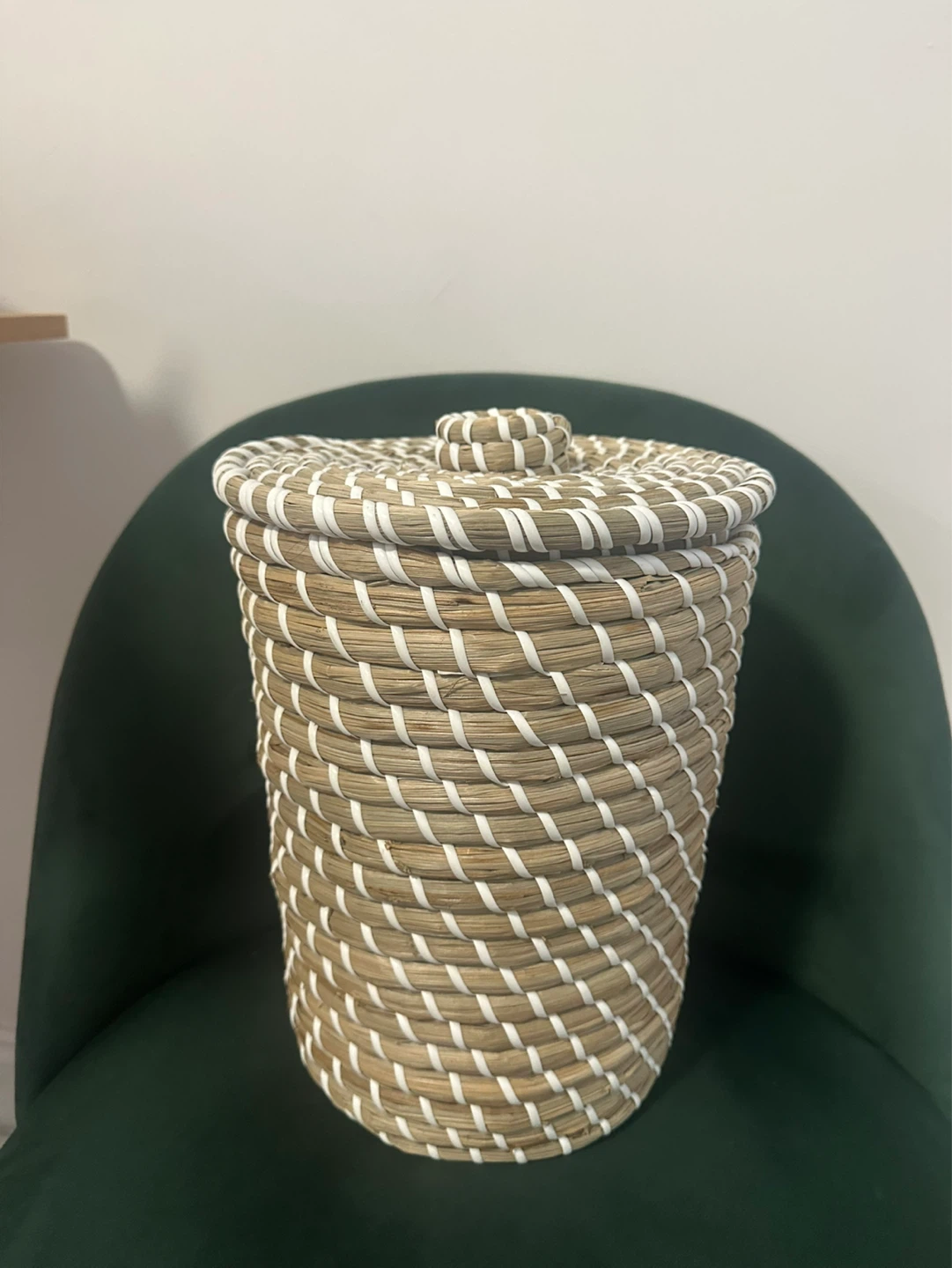 Woven Storage Basket with Lid