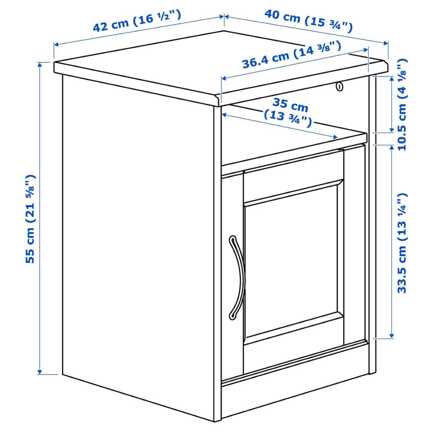 IKEA SONGESAND Nightstand - White - photo 4