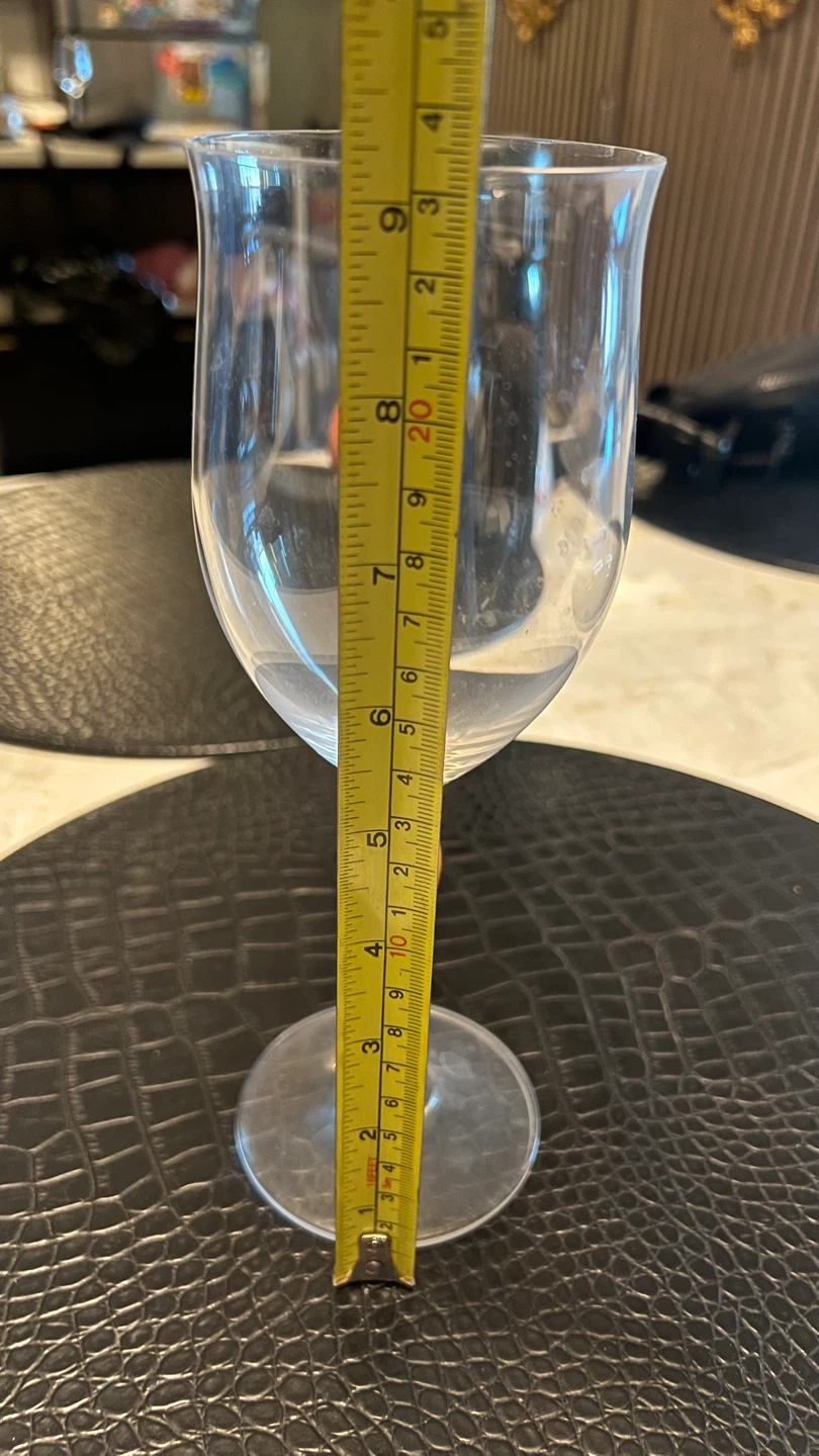 Set of 4 Mikasa Crystal Tuscan Wine Glasses, Yellow Stem - photo 4