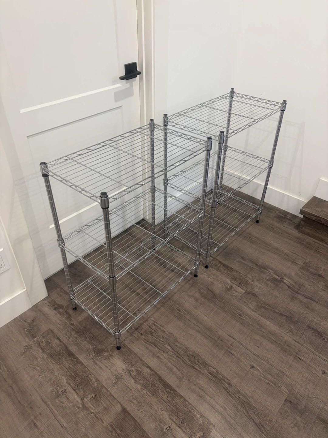 Steel Wire Shelving Unit x2 $40
