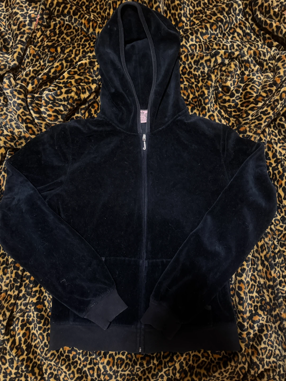 vintage black juicy couture zip up - photo 2