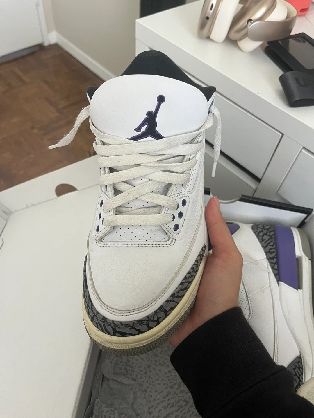 Air Jordan 3 Retro Sneakers - Size 7 US - photo 2