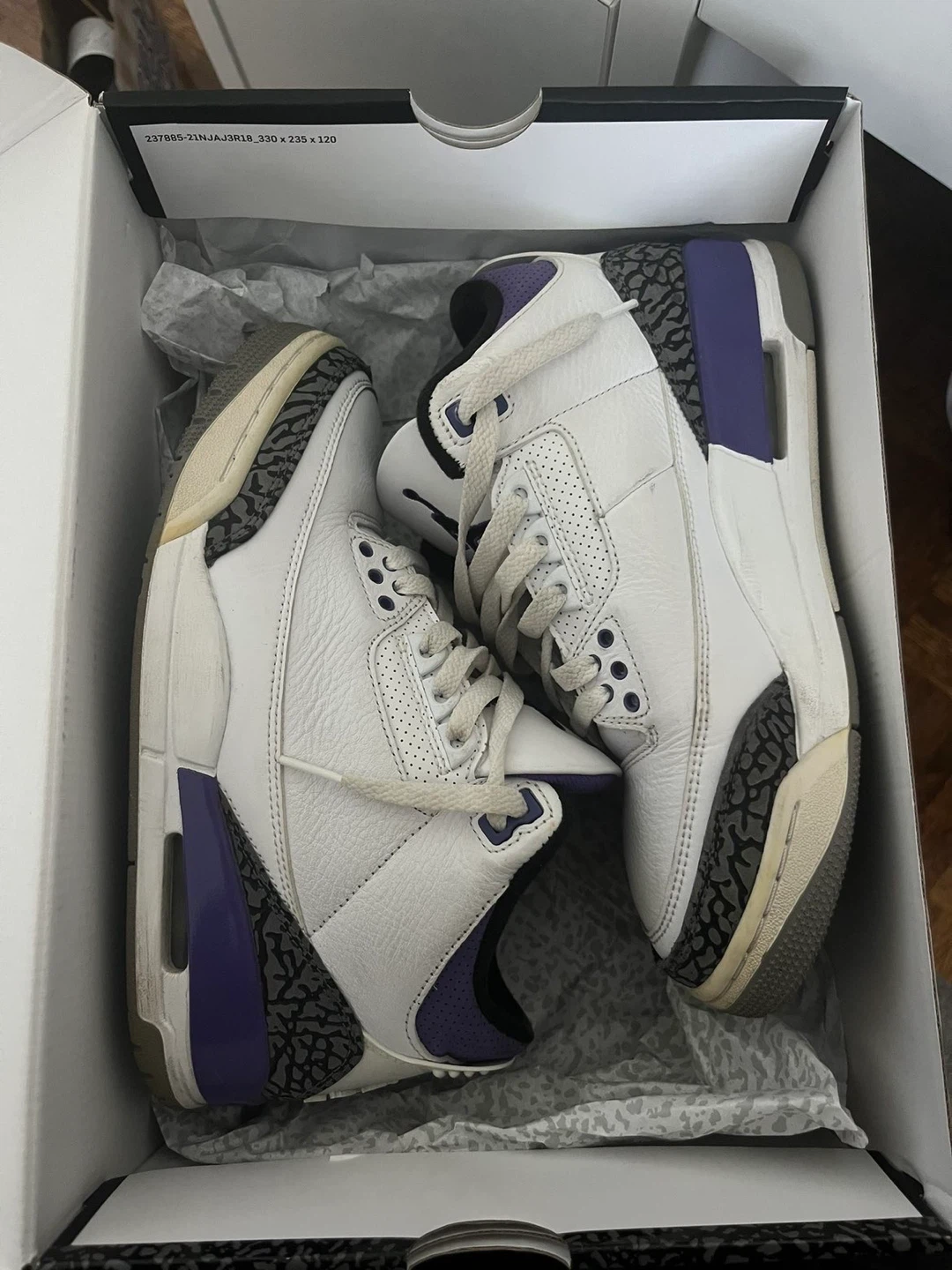 Air Jordan 3 Retro Sneakers - Size 7 US