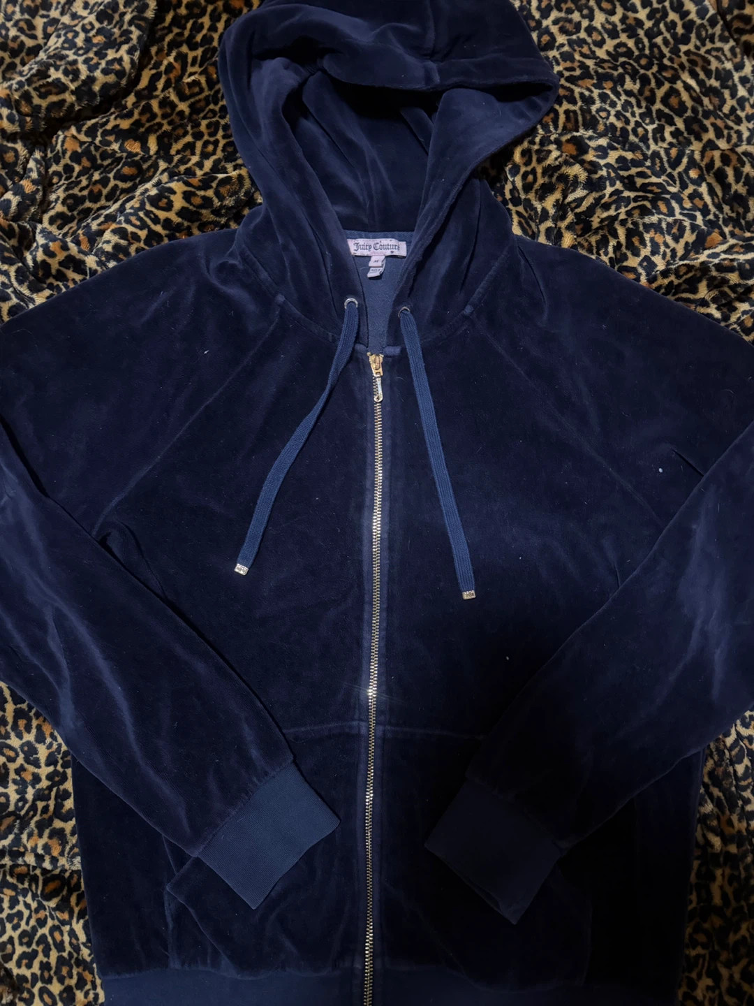 navy juicy couture zip up