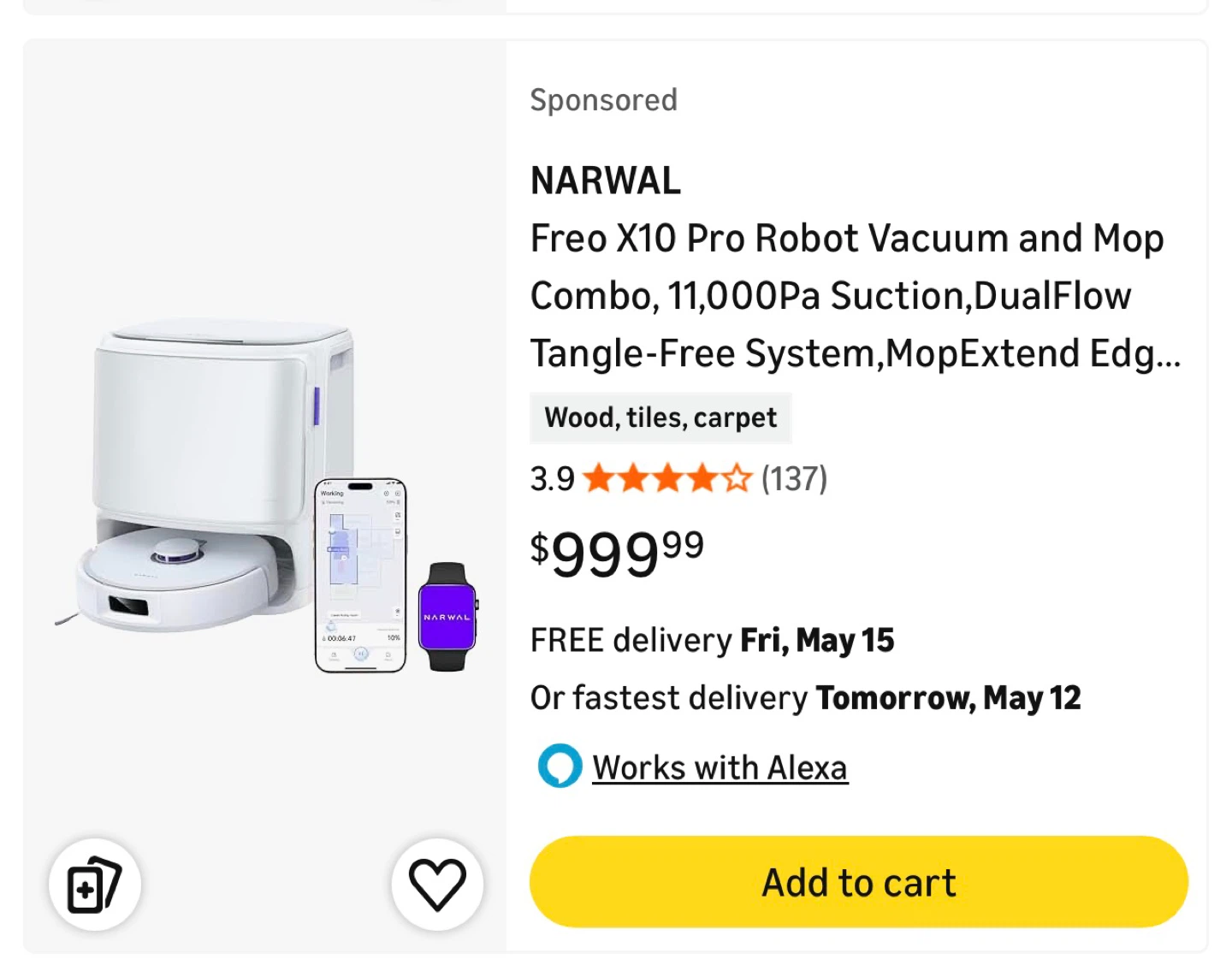 Narwal Freo X Ultra Robot Vacuum - photo 4