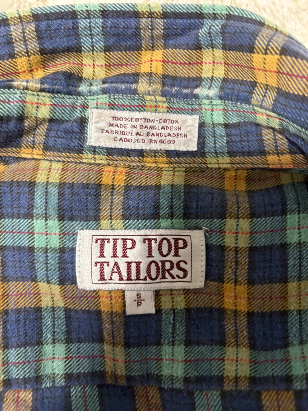 💙💛Tip Top Tailors Plaid Flannel Shirt - photo 3