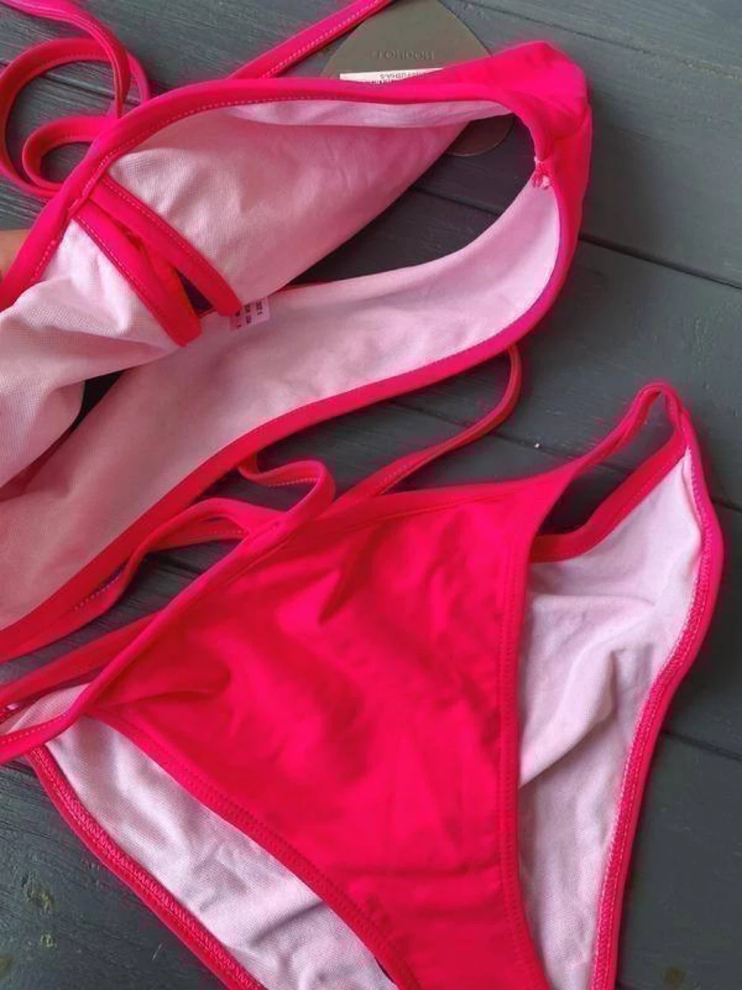Goddiva London Bright Pink Swimsuit (ASOS) – Size S - photo 2