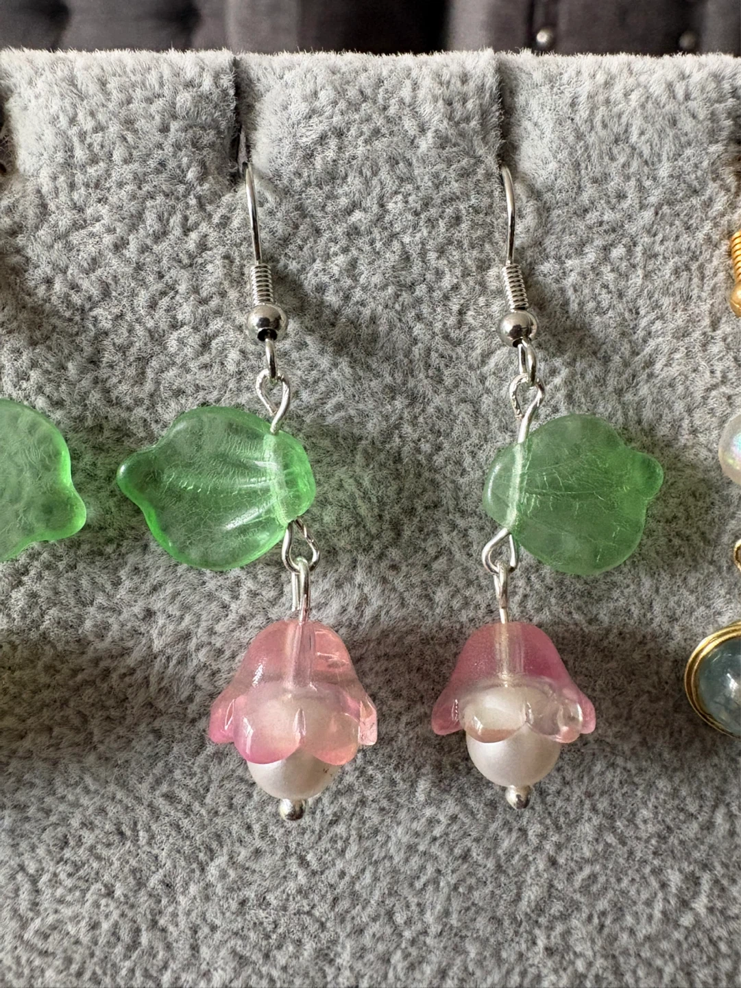 Handmade Beaded Dangle Earrings