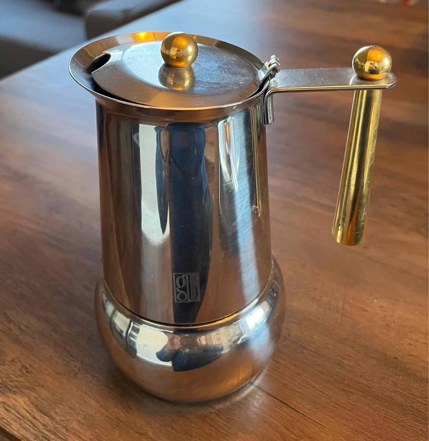 Guido Bergna Kitty Oro Italian design. Espresso Maker