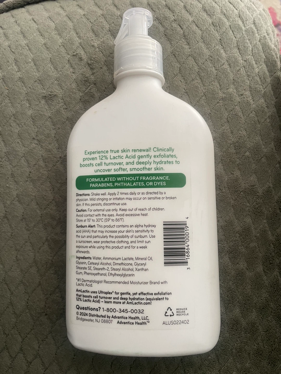 AmLactin Daily Nourish 12% AHA Lotion 14.1 oz (400g) - photo 2
