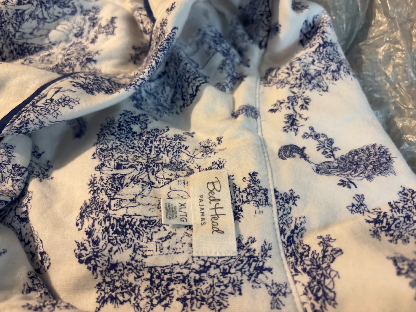 NWOT ladies 2pc BedHead Pajamas set XL/TG Blue and White - photo 5
