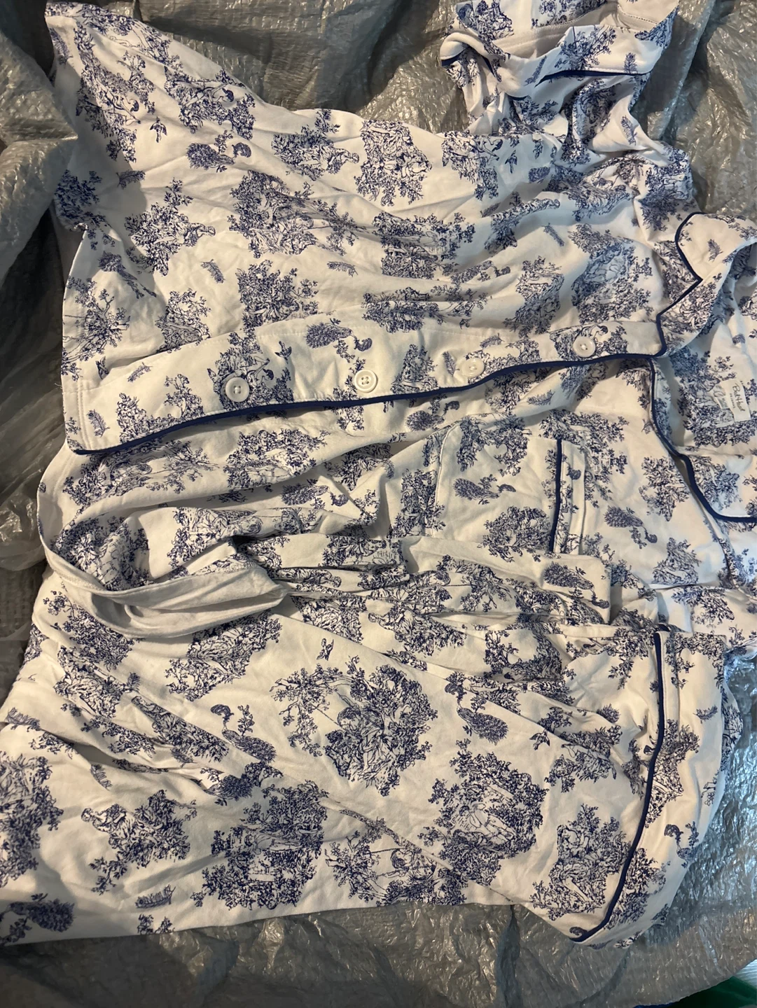 NWOT ladies 2pc BedHead Pajamas set XL/TG Blue and White