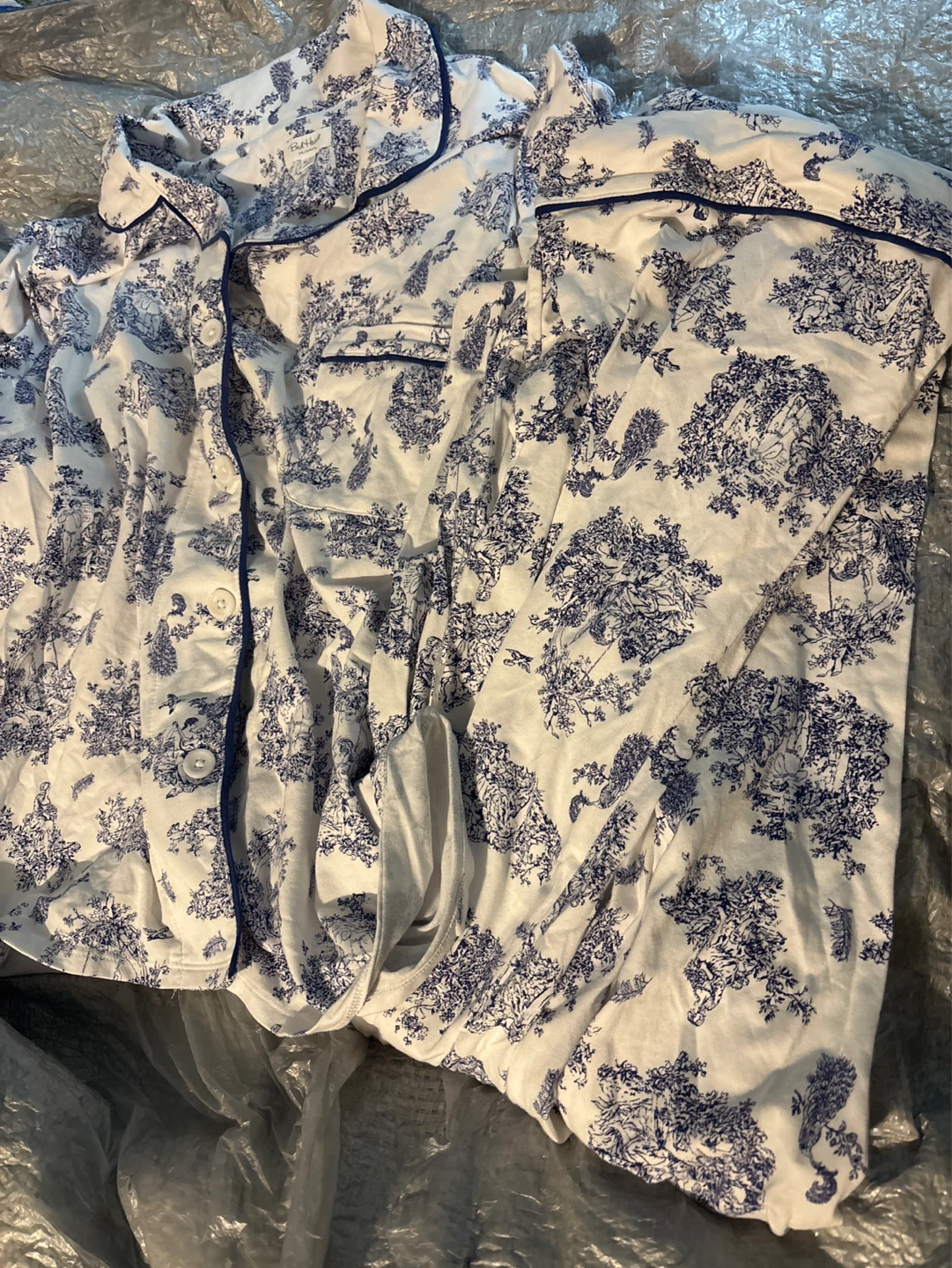 NWOT ladies 2pc BedHead Pajamas set XL/TG Blue and White - photo 4