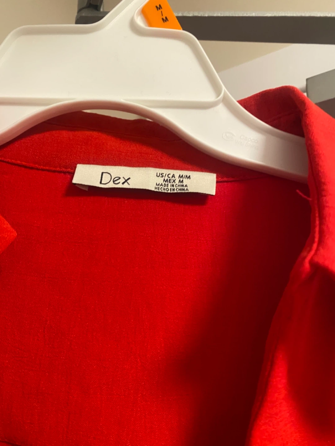 DEX Red Wrap Dress - Size M - photo 5